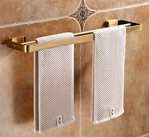 Estante de ducha en aluminio premium repisa de pared con toallero doble 60cm 5