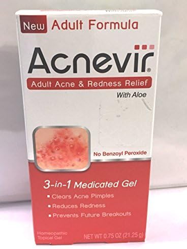 Acnevir Adult Formula Acne & Redness Relief 3-in-1 Medicated Gel, 0.75 Oz. by Acnevir