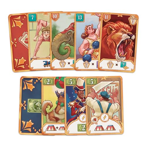 3 Ring Circus juego de mesa de estrategia Eurogame miniatura 7