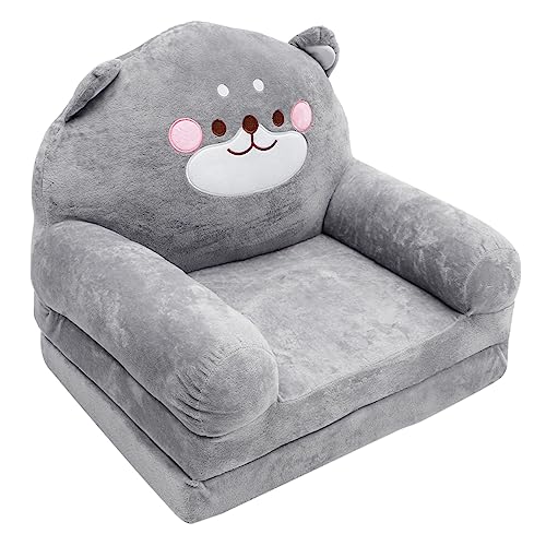 CIYODO Boys and Girls's Sofa Elephant Plush Seat Folding Chair Fun Creative Design Suitable for Nursery Random
