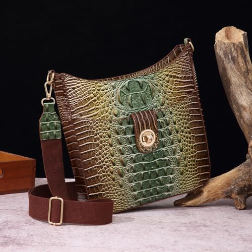 UBALDI Women Purse Satchel Bag Long Crossbody Classy Tote Bag Shoulder Purse Vegan Leather Ladies Handbags Embossed Pattern2