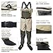 Men's and Women's Hiking Wading Pants Waterproof Waders for Outdoor Activities, Half-Length Fishing Waders Durable and Breathable Design Suitable for Hiking and Fishing Easy to Put On and Take Off(Med