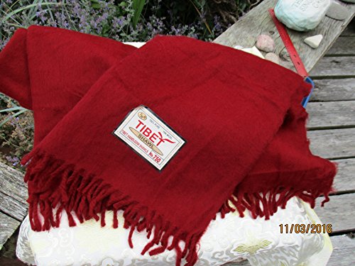 joliefran AKA Ngawang Lhamo Soft & Warm 100% Yak Wool Buddhist Meditation Shawl