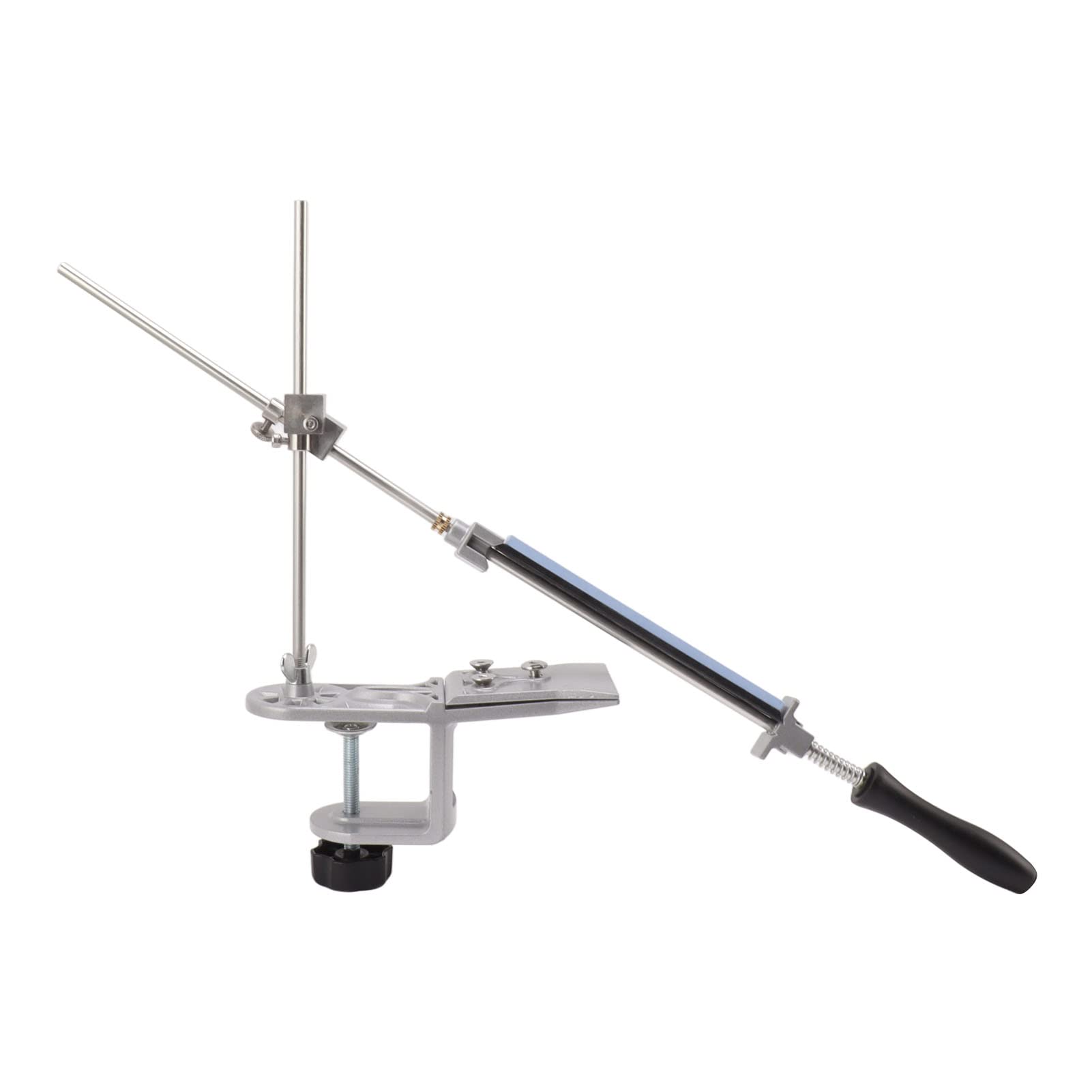 Cocoarm Afilador de Cuchillos de Cocina de Afilado de Cuchillos de Aluminio Fundido con ángulo Ajustable Piedra de Doble Cara Molienda de Agua para Cocineros Caseros Tijeras Cinceles Plegables