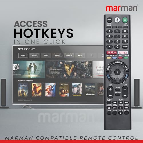 Image of marman RMF-TX310U Fit for Sony Bravia Television Remote Controller Support 4k QLED OLED Ultra HD Google Assistance with Voice Command XBR-85X900F 75X900F Series - Pairing Must !