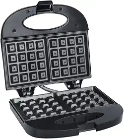 Máquina de Waffle Grill 220v Antiaderente 750w Liége Preta