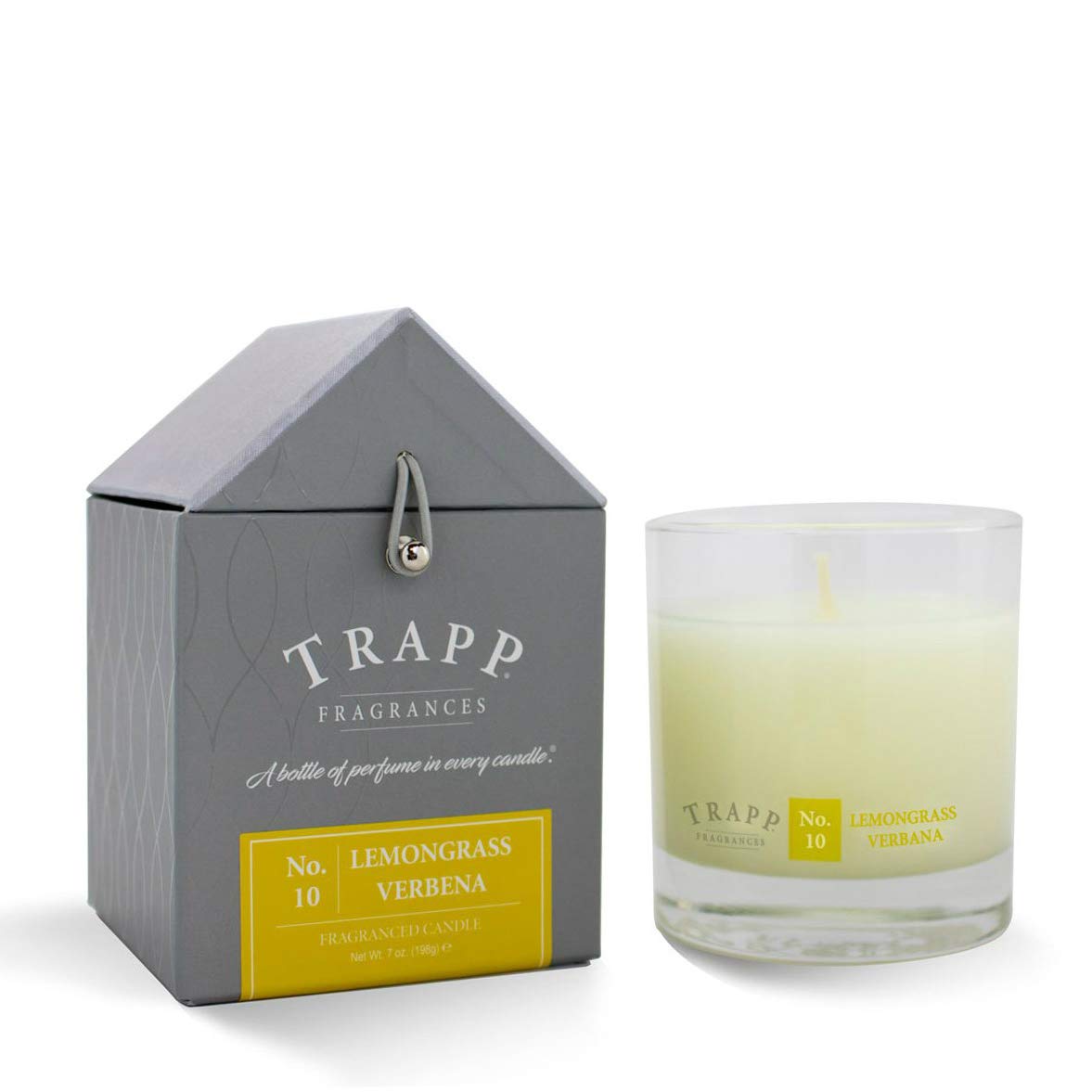 Trapp Signature Home Collection No. 10 Lemongrass Verbena Poured Scented Candle, 7-Ounce