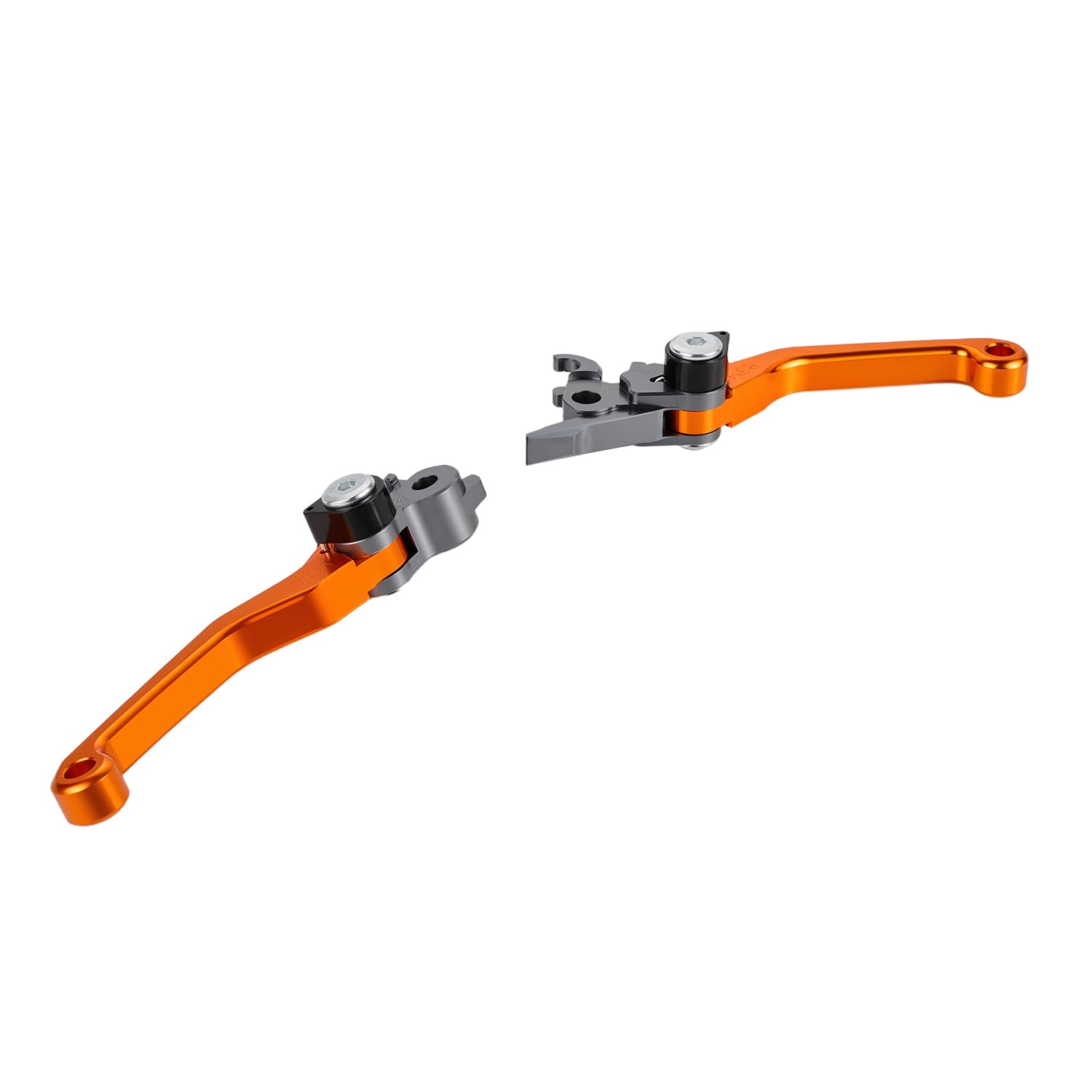 Levier Frein Embrayable Moto Billet Pivot Pliable-Orange | pour 125SX 150SX 150XC 200XC 200XC-W 450XC-F 505XC-F 125EXC 200EXC 250SX-F 450SX-F