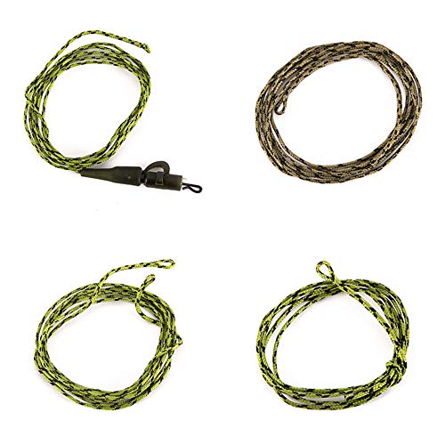 DECDEAL 1 pcs / 4 pcs NúcDe Chumbo Linha De Pesca 45lb Looped Carpa Pesca Líder Com Anel de Manga Gi