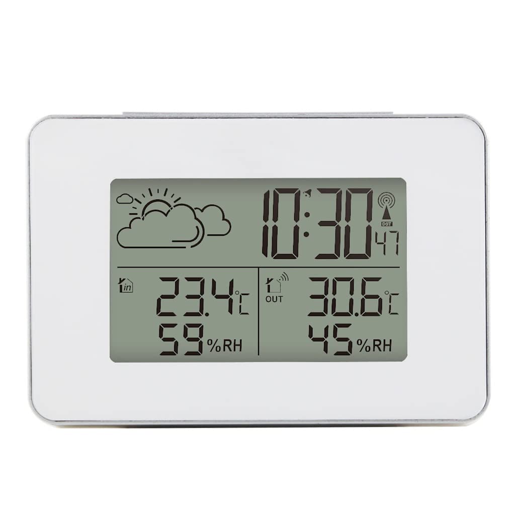 DFWZMQTG Alarm Clock Digital Sensor Temperature and Humidity Prediction Snooze Alarm Clock