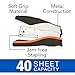 Swingline Stapler, Half Strip Desktop Stapler, 40 Sheet Capacity, Low Force, Compact Size, Office, Desk, Optima 40, Orange/Silver/Black, 6 Pack (87842)