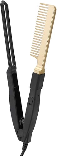 Peine eléctrico alisador de pelo térmico de cerámica alisador de pelo eléctrico rizador portátil cepillo de calefacción herramienta de peluquería