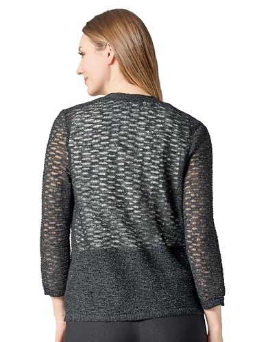 Kasper Women's Stitched Self Edge a Line Cardigan 3q Sl3