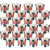 Basketball Popcorn Boxes, 24 Pieces, Birthday and Sports Themed Party Supplies