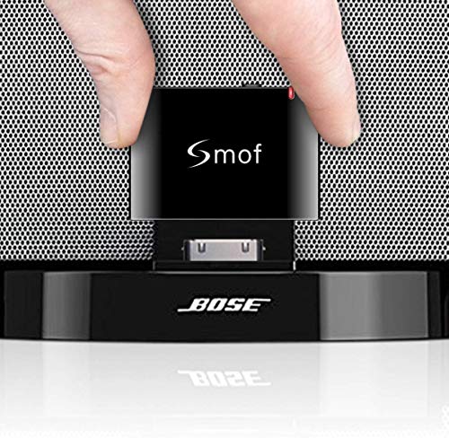 Smof Expert 30 Pin Bluetooth Adapter, Bluetooth Adapter for Bose Sounddock Link iPod/iPhone