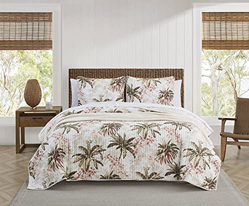 Image of Tommy Bahama - Twin Quilt Set with Shams, Cotton, Reversible