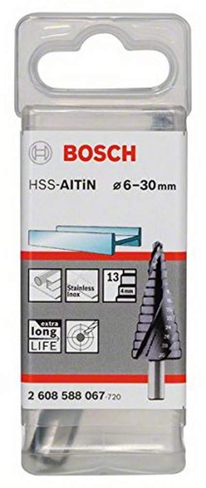 Bosch Hss-Altin Step Drill Bit 6 - 30Mm Steel Light