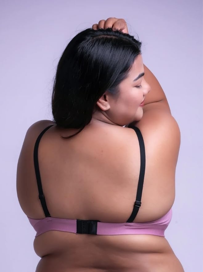 Image of &Circus PureSoft True Fit Triangle Non Padded Bra for Women | Deep Neck Plunge Bra for Women | Triangle Low Coverage Bra