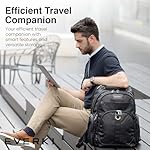 EVERKI 32L Atlas Business Laptop Backpack – Adjustable Compartment for Work, Travel-Friendly Business & Office Backpack for Men & Women, College, Durable Computer Bag, Fits 13"-17.3", Black - Image 2
