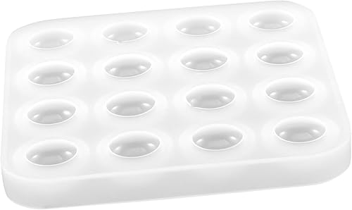 Miniatura 1 de DIY Backgammon - Plantillas de molde de silicona para manualidades, molde redondo de resina, molde de ajedrez, gel de sílice, blanco, molde de