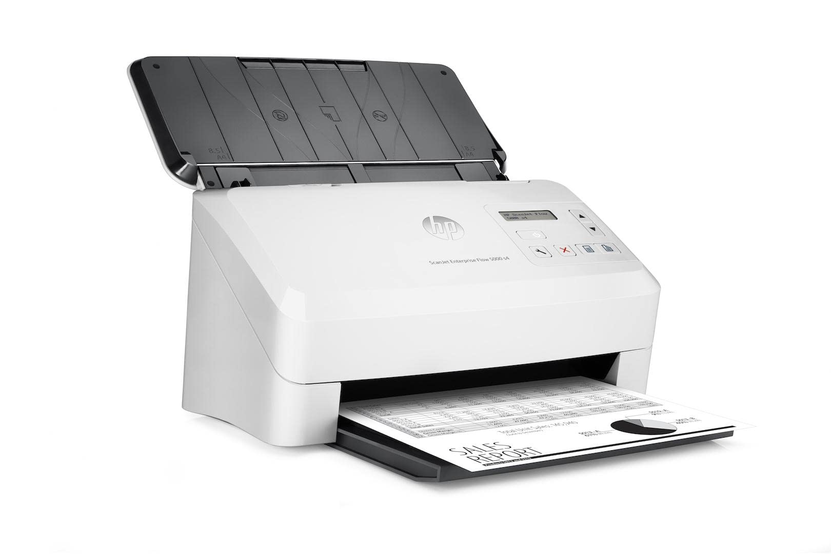 HP Scanjet Enterprise Flow 5000 S4/ L2755A, Doppia Scansione a Singolo Passaggio, Formato A3, Professionale per Documenti e Immagini, Piccolo e Sottile, Bianco