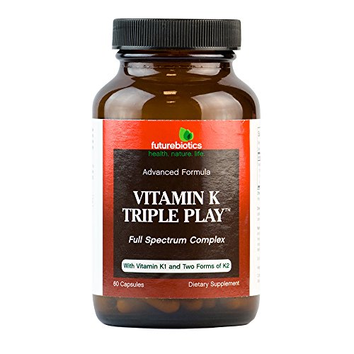 Futurebiotics 636 Capsules, Vitamin K Triple Play cover