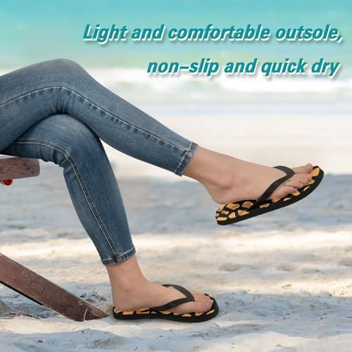 Brown Black Flip Flop Beach Summer Casual Sandal for Women & Men Shower Shoes 208618953