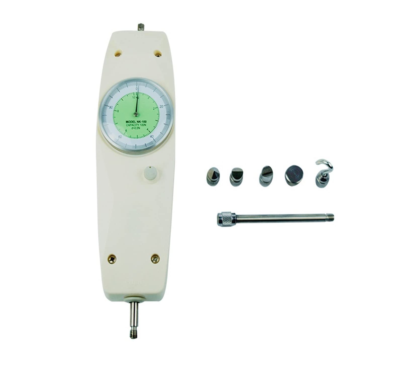 Medidor de fuerza digital, Medidor de fuerza empuje presión tensión portátil NK-50N medidor analógico prueba y tracción 50N/5Kg dinamómetro(NK-200 Force Gauge)
