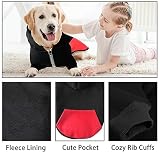 meioro Hunde Kapuzenpullis Warm Hundebekleidung Reißverschluss Hundekleidung Nette Haustier Hoodies (XL, Schwarz)