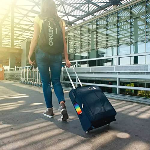 Neoprene Luggage Handle Wraps-Printed Bright Luggage Tags/Grips/Identifiers/Markers/Covers/Gripper For Suitcases Bags 5 Packs (Rainbow) #TOP5