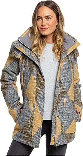 Roxy SNOW Women's Dawn Jacket, heather grey treetop, S