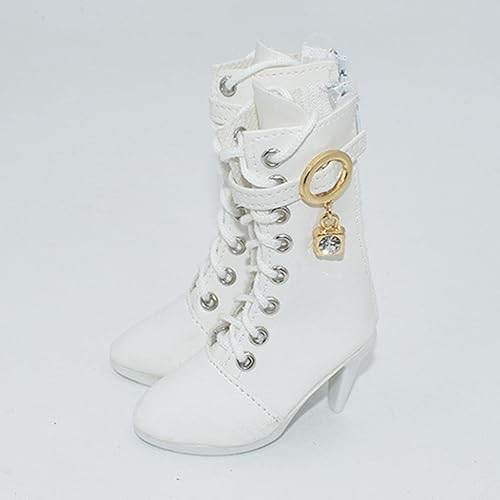 Miniatura 6 de Zapatos de tacón alto, zapatos de muñecas BJD 13 para muñeca BJD 13, blanco