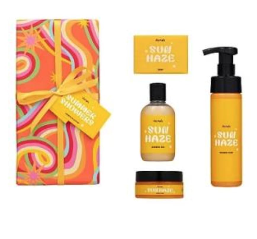 Fizz Mix Sun Haze Shower Collection Shower Gel, Sugar Scrub & Doccia Schiuma Sapone - Summer Showers