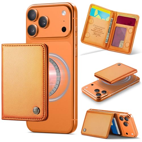 Defencase for Magsafe Wallet Magnetic Card Holder RFID Blocking, Orange