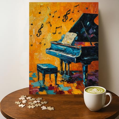Casse-tête bois piano 500 pièces 20 x 15 po