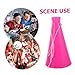 Toddmomy Plastic Cheer Megaphones for Sports Events Parties Concerts for Game Show