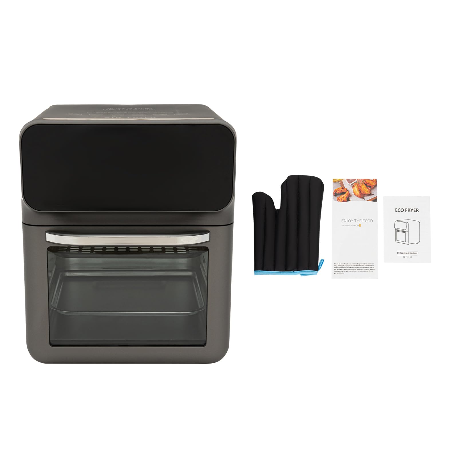 Four électrique de 13 l, 1350 W, avec réglage de la température jusqu'à 200 °C, minuterie 15 à 60 min, 2 plaques de cuisson, four de table compact, pour pizza, pain, gâteau, viande, toast et légumes