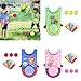 Shurhome Dodgeball Game Set Throwing Balls Game Set Includes Sticky Vests 3 Soft Balls 5 Colorful Ribbon for Toddler Throwing Game with Stuffed Balls