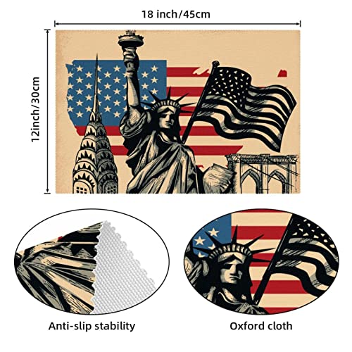 Sets de table Statue de la Liberté pour raviver vos repas de famille