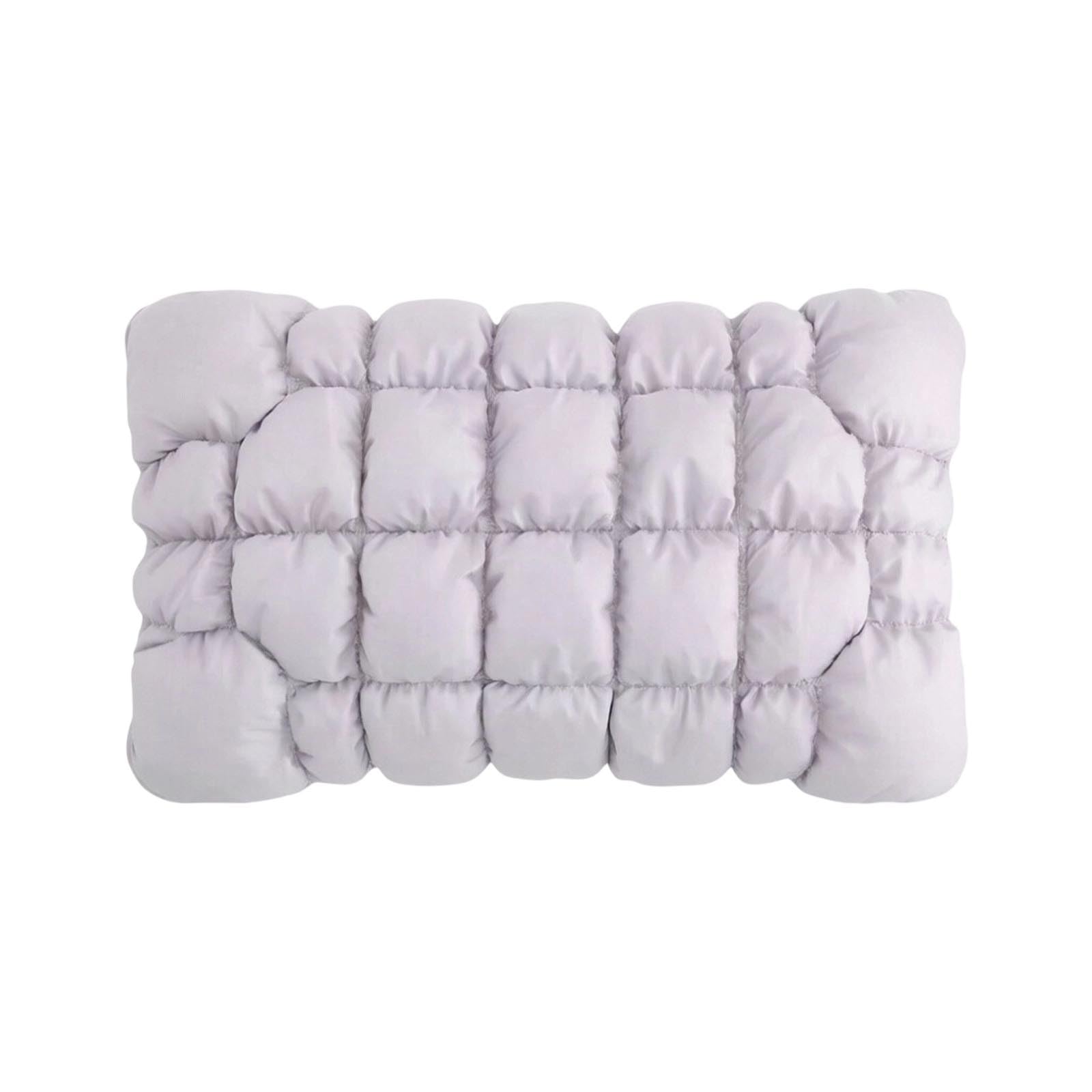 Puff Pillow, Cloud‑Like Pillows, Double Soft and Supportive, Down Alternative Hotel Bed Pillows, Quilted Cloud-Loft Design for Side, Back Stomach Sleepers, Cool Pillow for Adults，C
