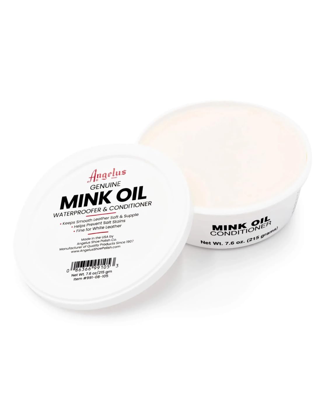 Angelus Genuine Mink Oil Waterproofer/Conditioner Paste Tub - 8oz