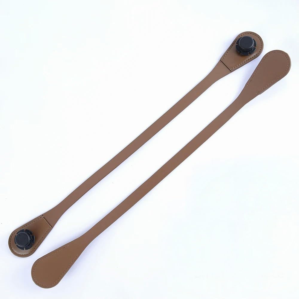 LIUXIN 1 pair long short Obag handles surface pu leather shoulder hand held straps bag for O bag