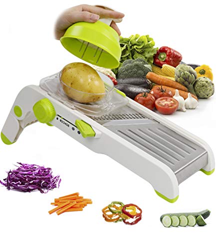 KLEVERISE Mandoline Slicer Vegetable Slicer Cutting Machine Stainless Steel Blade Grater Professional Adjustable Multi-Work Slicer Kitchen Accessories Fruit Onion Potato Cutter