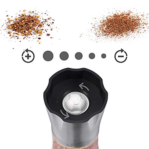 SILBERTHAL, macinaspezie Premo, Vetro, acciaio