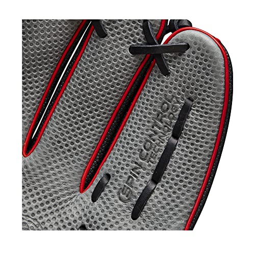 Wilson 2023 A2000® Sc1975Ss 11.75” Infield Baseball Glove - Right Hand Throw, Black/Grey/Red #TOP7