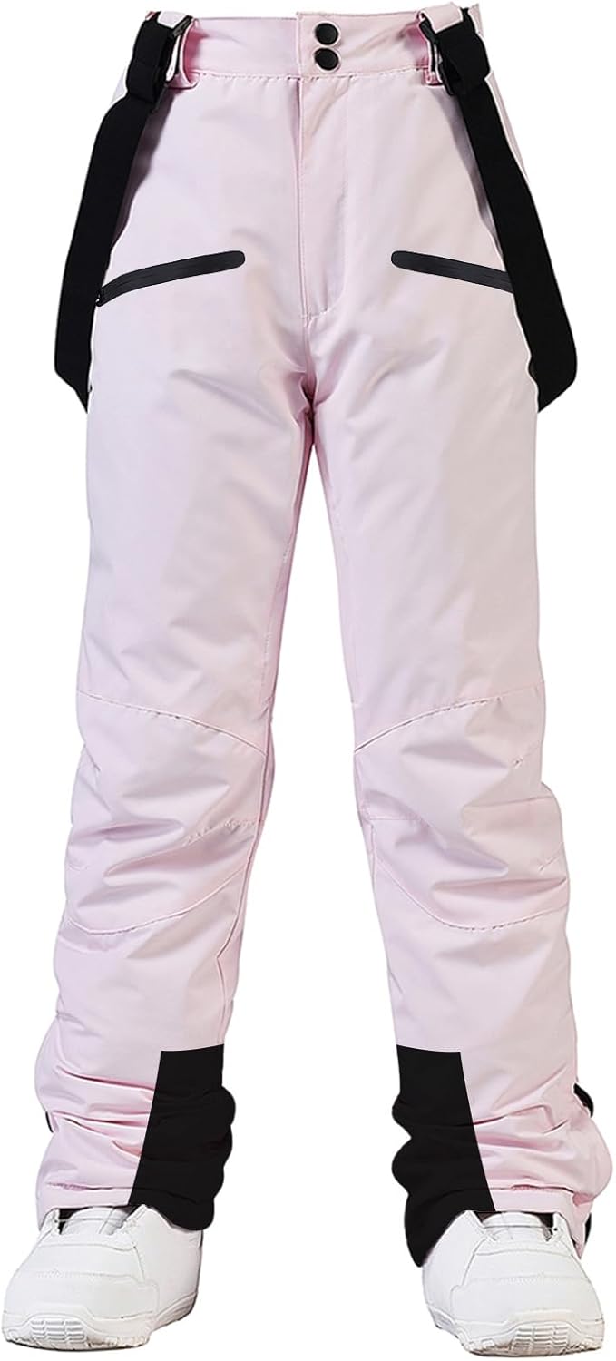 Womens Ski Pants Insulated Snow Pants Waterproof Winter Outdoor Hiking Pants Adjustable Waist Snowboard Pant