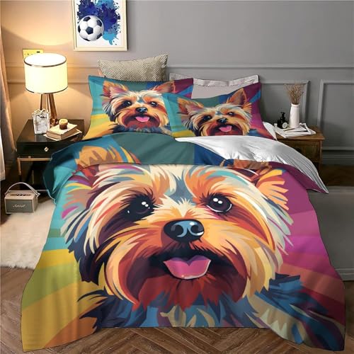 Parure de lit chien 3D hypoallergique et résistante pour préserver le sommeil des ados - 6