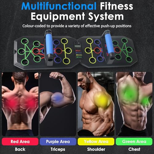 Planche de pompes pliable et compteur intelligent push up musculation - 3
