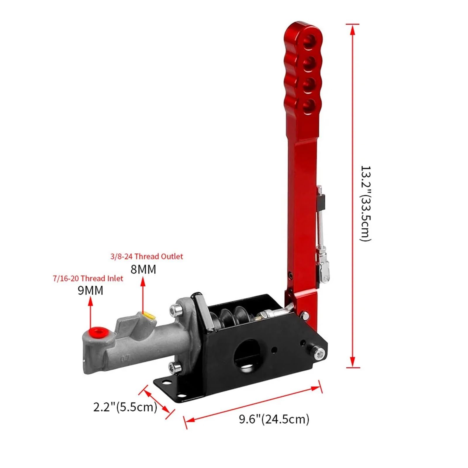 Dźwignia Hamulca Ręcznego Samochodu Uniwersalny 335mm PIONOWY HYDRAULICZNY HAMULEC RĘCZNY do Jeep Wrangler YJ/TJ 1987 - 2006 HAMULEC RĘCZNY do TOYOTACOROLLA AE86 4A-GE