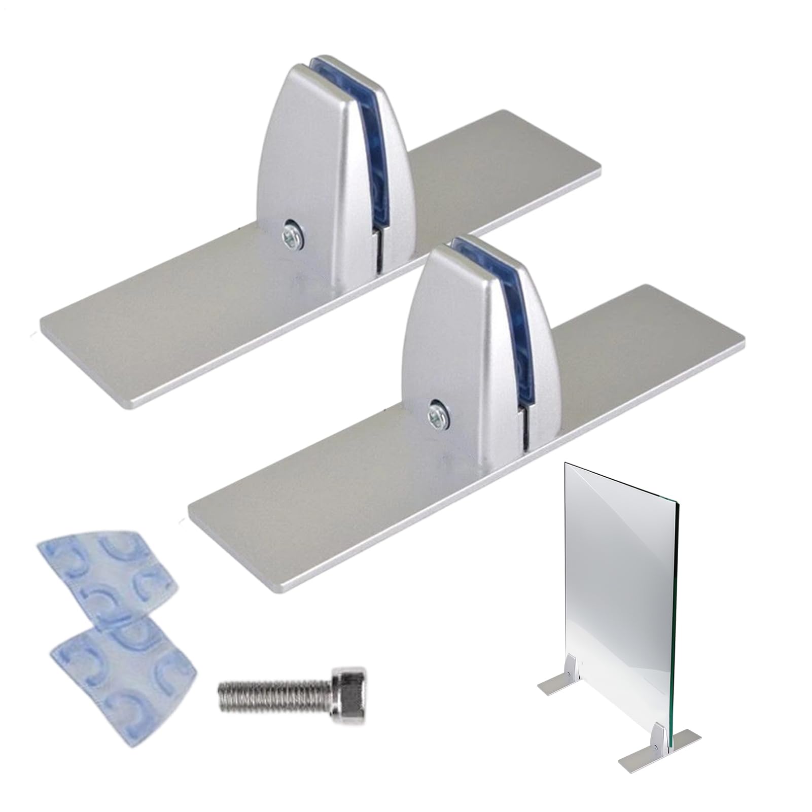 Support de base pour protection de cheminee afin de fixer un vitrage de securite
